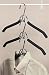Friction Coat Hangers - Set of 3 (Black/Chrome) (9H x 16W)