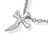 Police Stainless Steel Cross Pendant and Chain