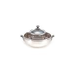 Christofle Silver Caviar Server with Glass Bowl - 17 cm - From France