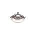 Christofle Silver Caviar Server with Glass Bowl - 17 cm - From France