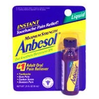 Anbesol Liquid Oral Anesthetic Maximum Strength Gel - 0.31 Oz