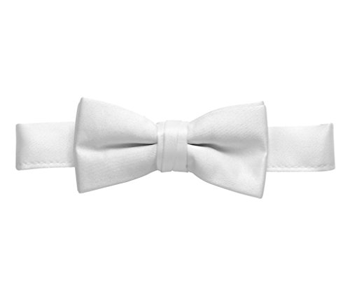 Hold'Em Bow Tie For Mens Boys and Baby Satin look Solid Color Adjustable Pre-tied Made in USA