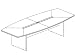 10' Boat-Shaped Conference Table