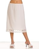 New Ladies Camille 32 Inch Lace Trim Womens Lingerie Classic Half Underslip Uk