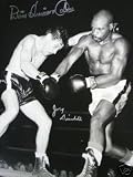 HURRICANE CARTER JOEY GIARDELLO AUTOGRAPHED AWESOME 16X20 BOXING PHOTO (BOXING)