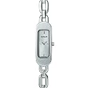 Cacharel - Montre Femme Acier - CG5502AR - Quartz Analogique - Ovale - Cadran Argent - Bracelet Acier Maillons Chaine
