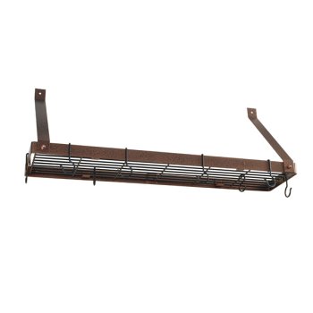 Buy Bookshelf Rack – Hammered Copper, Black