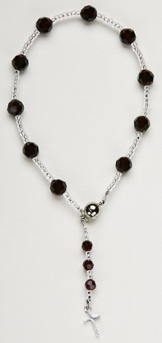 Swarovski Crystal Rosary Bracelet, Magnetic Clasp
