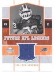 2004 Upper Deck Legends Future Legends Jersey #FLLE Lee Evans - Buffalo Bills (Rookie Insert - Piece of Authentic Jersey)(Football Cards)