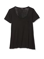 Maison Scotch Camiseta Manga Corta (Negro)