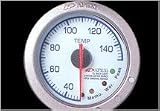 Apexi (403-A047 Oil) EL Electronic Temperature Gauges - (60mm) White (Oil)