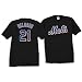 New York Mets Carlos Delgado Player Name & Number T-Shirt by Majestic Athletic - Black XX Large