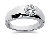 0.50 CTW Men's Diamond Ring in Platinum