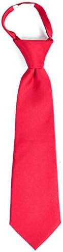 Boy's Solid Poly Multi Zipper Color Tie