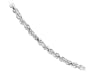14k White Gold 1.5mm Diamond-Cut Rope Chain Necklace, 20"