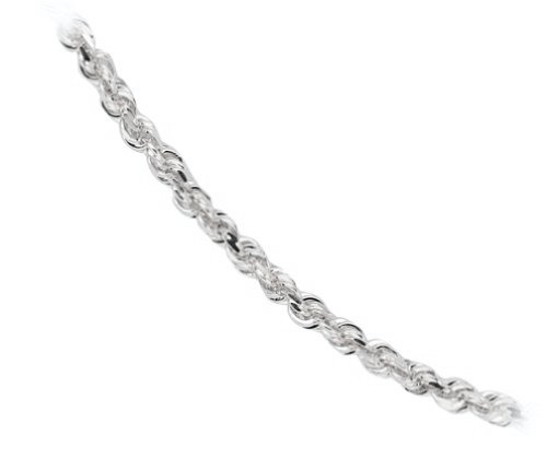 31KS7EZT23L 14k White Gold 1.5mm DiamondCut Rope Chain Necklace