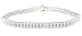 Sterling Silver Double Row CZ Tennis Bracelet
