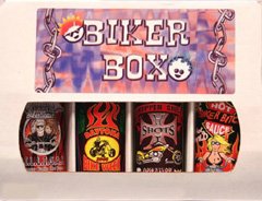 Biker Gift Set - Biker Gourmet Hot Sauce Gift Box: A great gift for any heat lovin