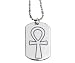 Ankh Symbol Dog Tag - Stainless Steel - 2'' Height