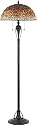 Quoizel Tiffany 61 1/2 -Inch Floor Lamp with Fossil Stone Shade,Burnt Cinnamon finish #TFFS9362BC