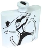 Review   / Pylones Stainless Steel Pocket Liquor Flask - White, Skier