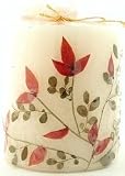 Auroshikha Flower Candles - Tuberose - Pillar (2-3/4 In x 3 In)