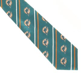 Miami Dolphins Cambridge Woven Silk Necktie