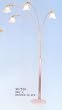 BEAUTIFUL BRUSHED SILVER FINISH FLOOR LAMP 88 1/2"H