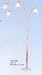 BEAUTIFUL BRUSHED SILVER FINISH FLOOR LAMP 88 1/2"H