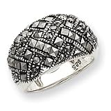 Sterling Silver Marcasite Woven Ring