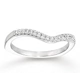 14k White Gold Classy 0.15 Carat Diamond Anniversary Band