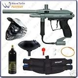 Kingman Spyder Classic Series Xtra Paintball Marker Package Matte Grey Blue Set B