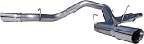 MBRP Performance Diesel Truck Exhaust System Cool Duals Aluminized Steel- Installer Series Dodge Ram 2005 to 2007 5.9L Cummins 600/610- Extended/Qaud/MegaCab Cat Back, 4 Cool Duals (4WD only)