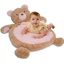 Plush Baby Bear Pink Mat 31"