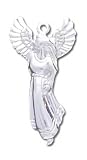 Solid Sterling Silver Angel Charm (2.1g)