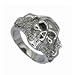 Stainless Steel Skull Ring - Size: 10-13