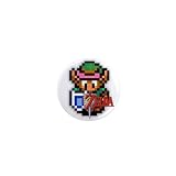 1 Inch Mini Button of Legend of Zelda Super Nintendo Sprite