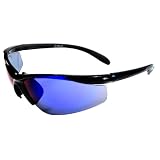 JiMarti JM01 Sunglasses for Golf, Fishing, Cycling-Unbreakable-TR90 (Black & Blue)