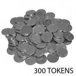 300 Pack of Skill Stop Machine Tokens (Silver) (.12
