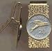 Tuvalu 20 Cent Flying Fish Coin Hinged Money Clip