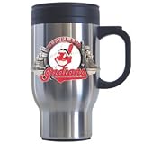 Cleveland Indians Stainless Steel 18 oz Travel Beverage Mug - MLB Baseball Fan Shop Sports Team Merchandise