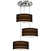 Saratoga Stripe 3-in-1 Drum Shade Giclee Pendant