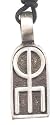 Spell Charm Amulet Silver Tone Pewter Pendant Necklace