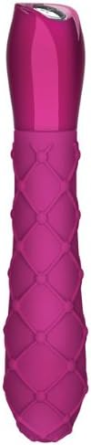 Vibrating Pulsating Key by Jopen Ceres Lace Texture Waterproof 7 Function Classic Vibe - Pink