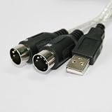 USB MIDI Cable Converter PC to Music Keyboard