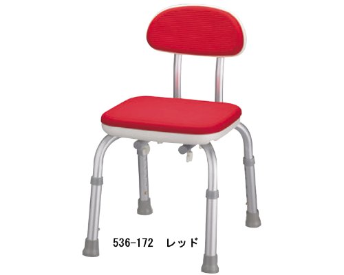 安寿 背付シャワーベンチ Mini レッド