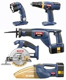 Ryobi 5 Pc. 18V Combo Kit - Factory Reconditioned