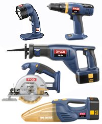 Ryobi 5 Pc. 18V Combo Kit - Factory Reconditioned