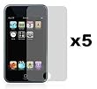 5-Pack Premium Reusable LCD Screen Protector with Lint Cleaning Cloth for Apple iPod Touch 2nd Gen 8GB 16GB 32GB