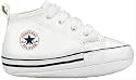 Converse Infant First Star, white leather Infant shoe size 1 to 3